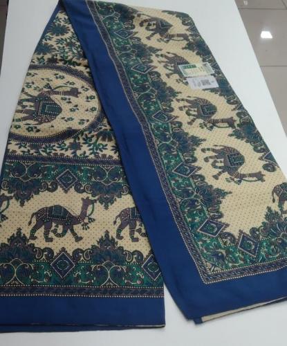 BEDSHEET JAIPUR PRINTED 90X108 2 PILLOW COVER